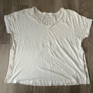 Soma Relaxed Boxy Short Sleeve Tee, White, XL